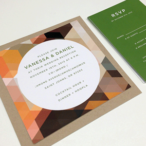 invitation, digitally printed